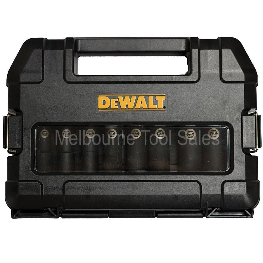 Dewalt Dw22812 10 Piece 1/2 Inch Drive Deep Impact Socket Set Imperial