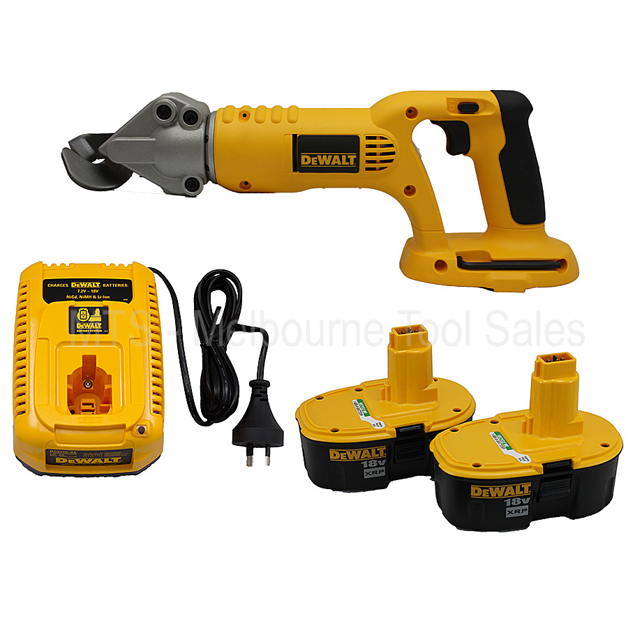 DEWALT DC495 18V XRP NANO CORDLESS SWIVEL HEAD METAL SHEARS KIT WITH
