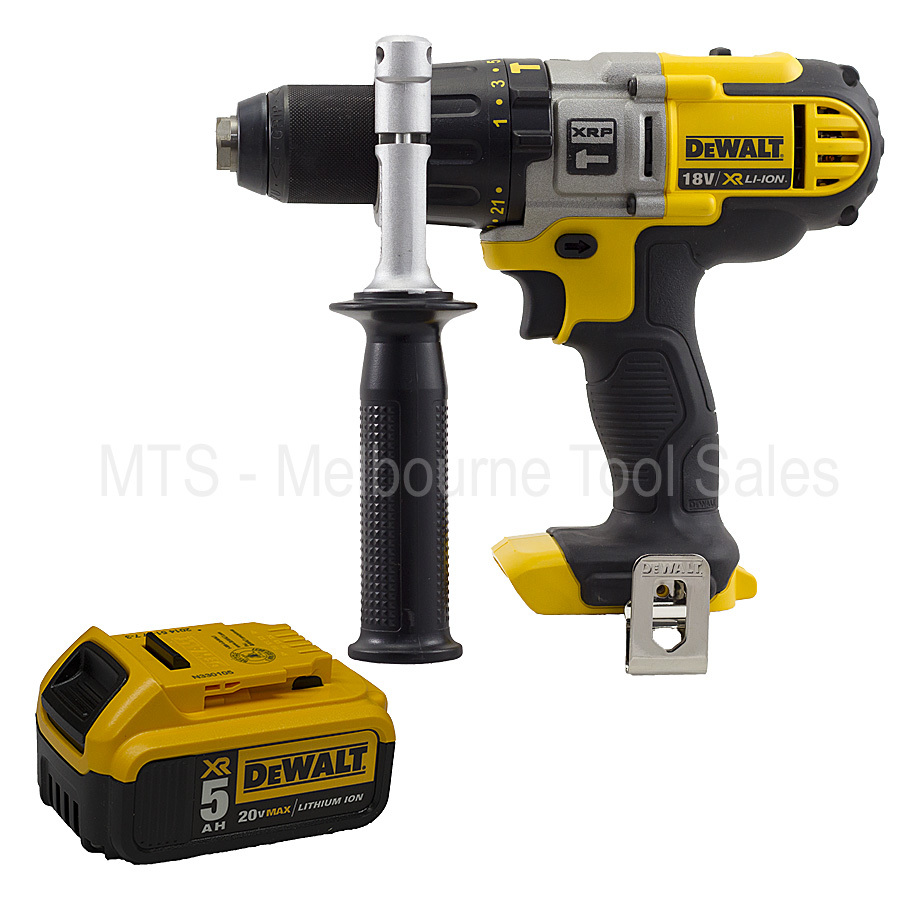 Dewalt DCD985 18v 20v Lith Ion Cordless Hammer Drill With DCB205 5.0 Ah