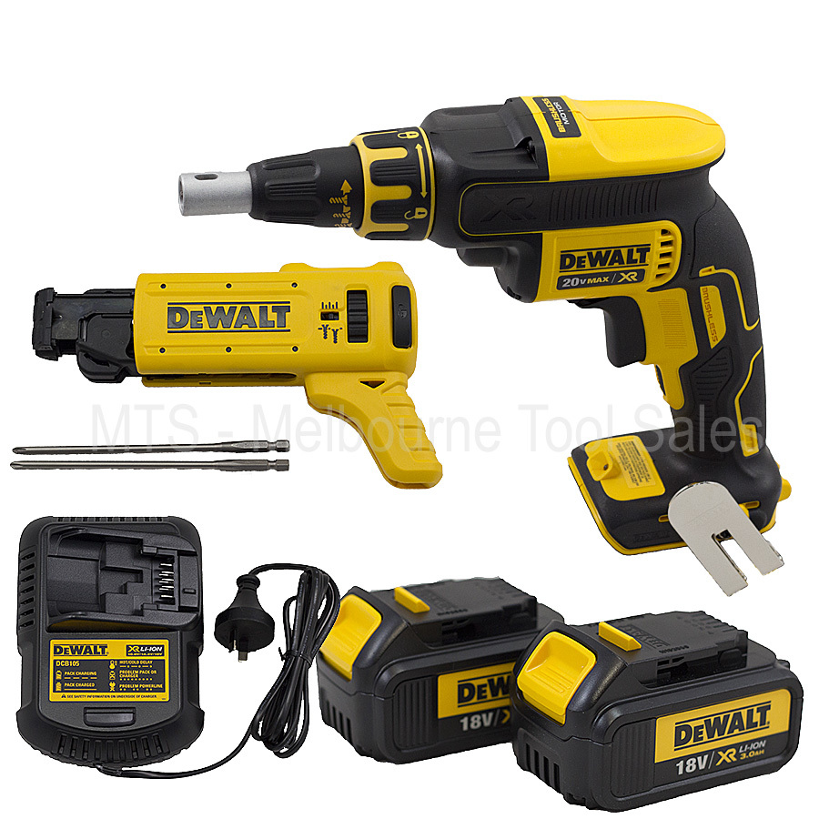Dewalt DCF620 18v / 20v Xr Cordless Drywall Auto Feed Screw Gun Kit