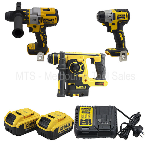 Dewalt 18v Cordless Drill DCD995 Impact Driver DCF895 And SDS DCH253 3