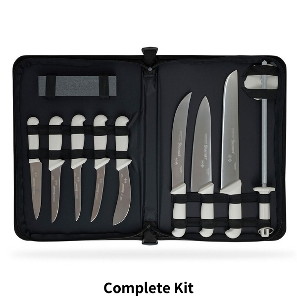 Starrett Professional Butchers Knife Set In Case 11 Piece - Bkk-11W