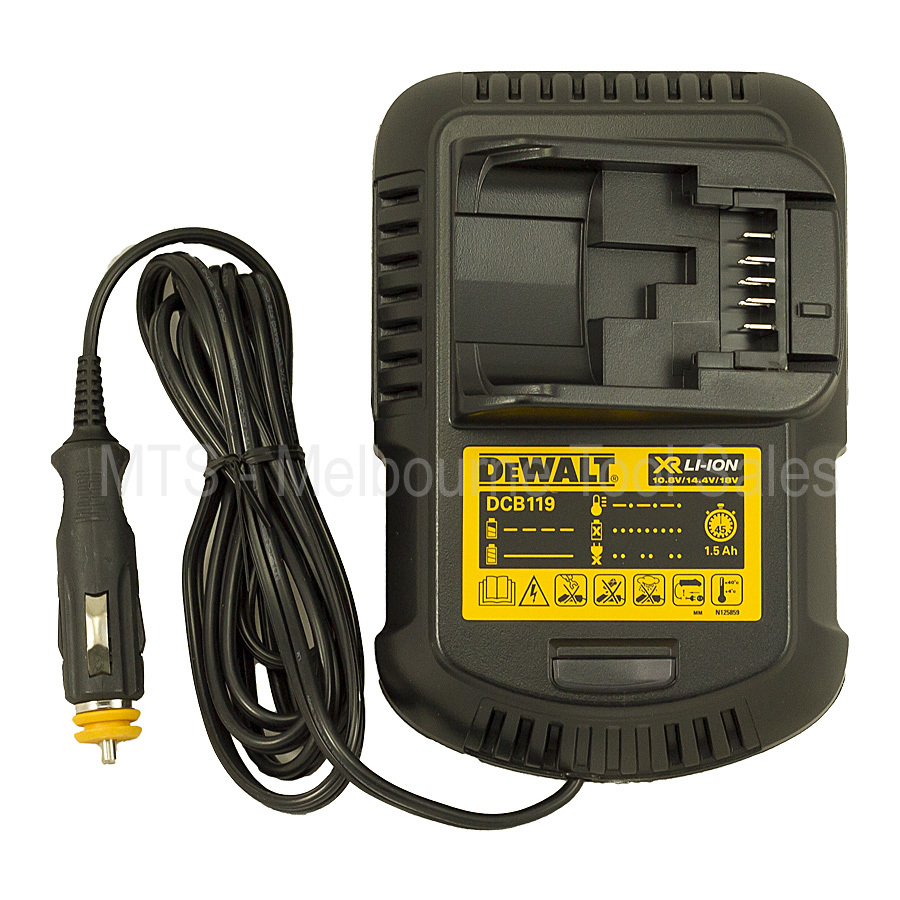 Buy Dewalt Dcb119 12V 18V / 20V Xr Lithium Ion Cordless Battery Car Charger Online | Melbourne Too