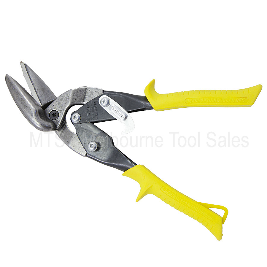 midwest mwt 6510s aviation snips offset straight cut made in the usa midwest sheet metal snips