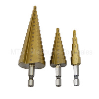 Htw Professional 3Pc Hss Step Cone Drill Bit Set Titanium Metric Impact Ready