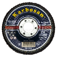 Flap Disc 115 X 22 Karbosan 930410 For Metal And Stainless Steel
