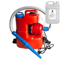 240V 20L Ulv Fogger Fogging Machine Sprayer Back Pack 10 - 150 Microns With Zoono Z71