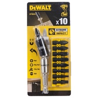 Genuine Dewalt Dt70518 Magnetic Pivot Screwdriver Bit Set - 10 Pieces