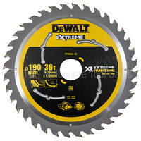 Genuine Dewalt Xr Extreme Runtime Circular Saw Blade 190Mm X 30Mm X 36T - Dt99563 