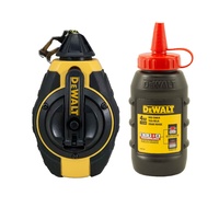 Genuine Dewalt 30M Chalk Line / Reel With Red Chalk Dwht47374L