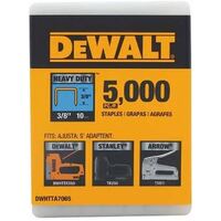 Genuine Dewalt DWHTTA7065 HEAVY-DUTY NARROW CROWN STAPLES 3/8" (10mm) - 5000 PK