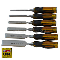 Stanley Fatmax Thru Tang 6 Piece Chisel Set In Wallet Uk Made - Fmht0-74134