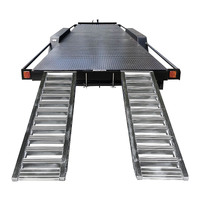 Ramptec 2.5 Tonne 2.4 Metre X 500mm Aluminium Loading Ramps Heavy Duty Rubber Track Use
