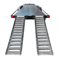 Ramptec 3 Tonne 2.7 Metre X 500mm Aluminium Loading Ramps Heavy Duty Rubber Track Use