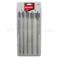 Makita P-46090 5 Pce 300Mm Flat / Spade Bit Set - 32Mm 25Mm 22Mm 18Mm 16Mm