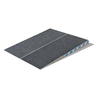 Ramptec Adjustable Aluminium threshold Ramp 1040mm x 1000mm Adjustable from 77mm to 115mm