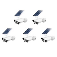5 X Solar Led Motion Sensor Spot Light - Ip66 Full Aluminium Alloy Construction