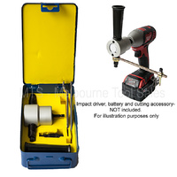Double Headed Sheet Metal Nibbler Cutter Drill Attachment With Metal Box