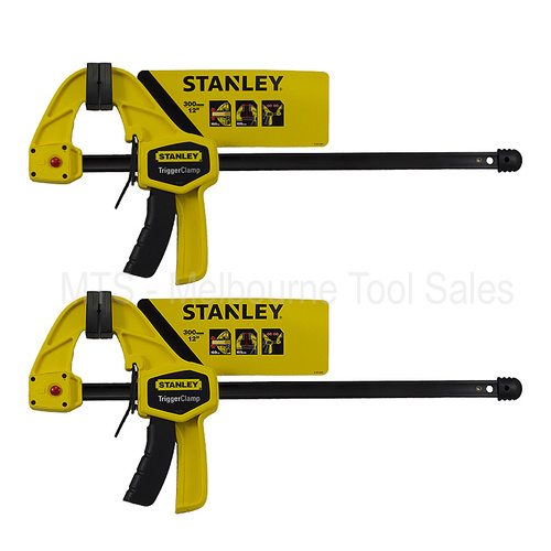 2 X Stanley 0-83-005 Quick Grip Locking 30 Cm Trigger Clamps