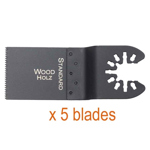 Multi Tool Wood Blades (X 5) Hcs 34Mm Suits Most Brands Including Dewalt