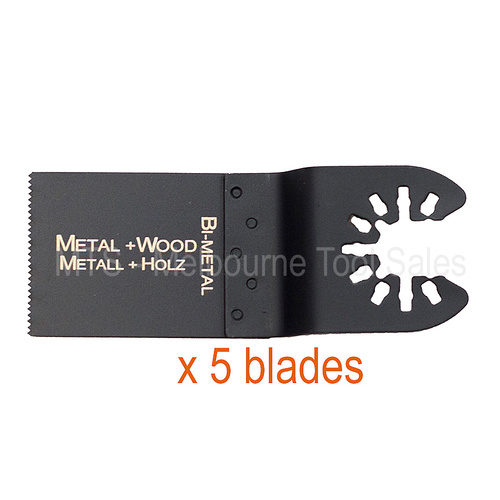 Multi Tool Bi-Metal Blades (X 5) 34Mm Universal Fit - Suits Most Brands