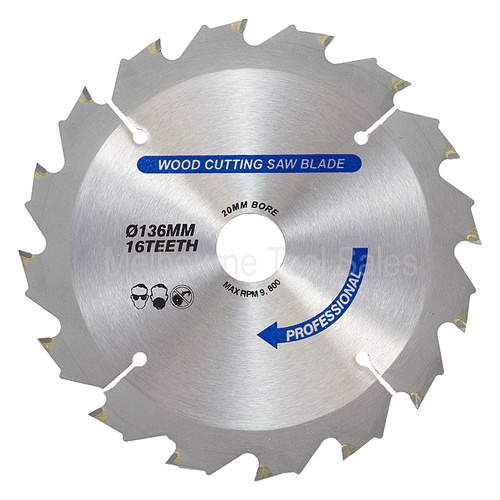 136Mm Tct Circular Saw Wood Blade Suits Panasonic Ey4542 And Certain Makita Models