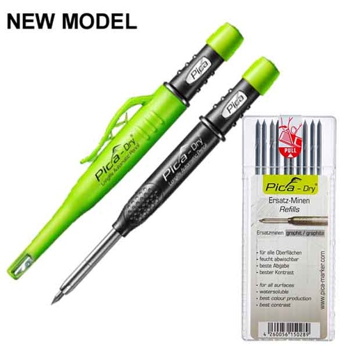 Pica - Dry Automatic Pencil/Marker 3030 With Water Soluble Refill Pack 4030
