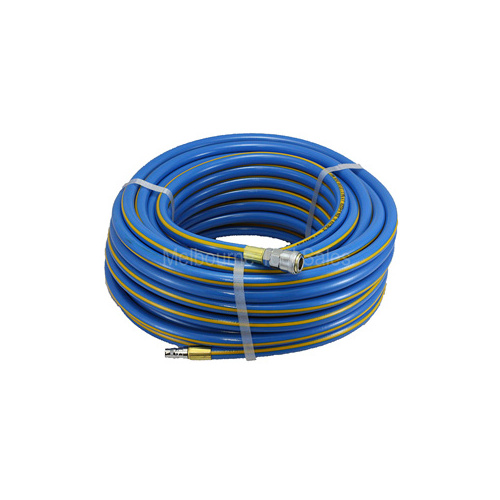 30 Metre Air Compressor Hose 232 / 928 Psi With Permanent Nitto Fittings Non-Kink