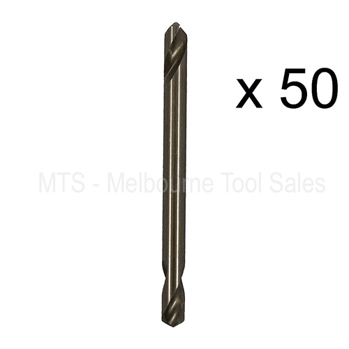 50 X 5/32" 4Mm No 20 Double Ended Drill Bits 5% Cobalt M35 Hss Metal Twist Rivet