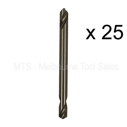 25 X 3/16" 5Mm Double Ended Drill Bits 5% Cobalt M35 Hss Metal Twist Rivet