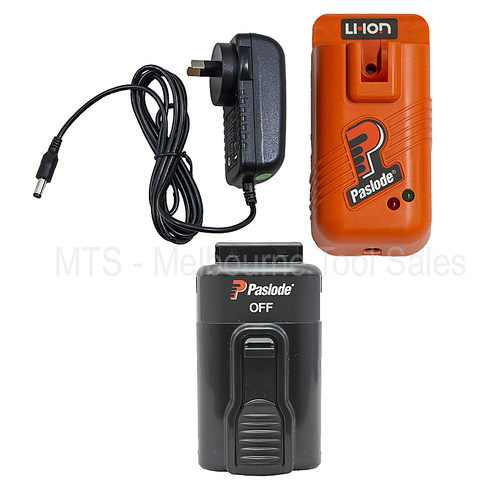 Paslode 902661 Lithium Ion Charger Base Plus 240V Mts Transfomer With 1 Battery
