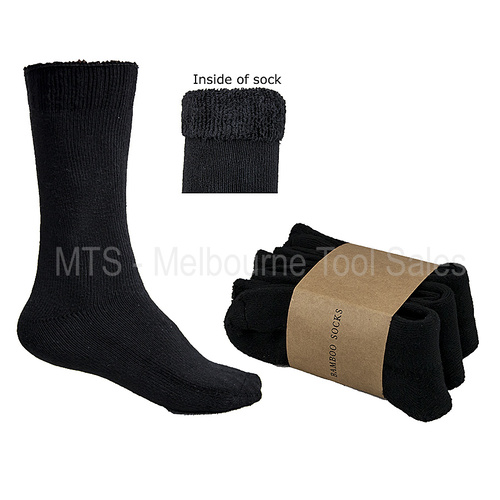 Bamboo Work / Trade Socks 85% Bambo 140 Gsm Heavy Duty Extra Soft - 3 Pairs