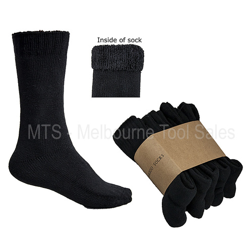 Bamboo Work / Trade Socks 85% Bambo 140 Gsm Heavy Duty Extra Soft - 5 Pairs
