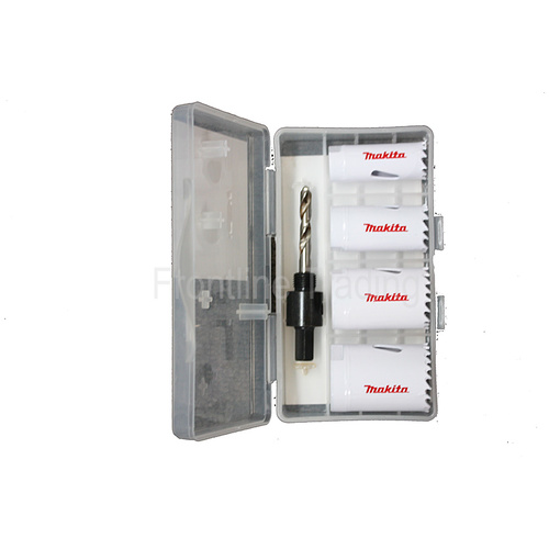 Makita 4 Pce Holesaw Set - Sizes : 20Mm 25Mm 32Mm And 35Mm