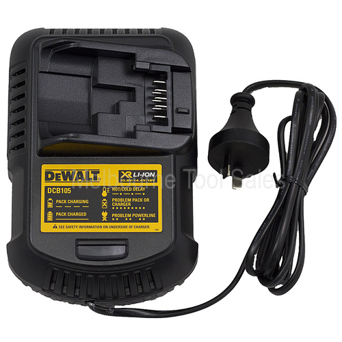 Genuine Dewalt Dcb105 10.8V 14.4V And 18V / 20V Xr Li-Ion Battery Charger