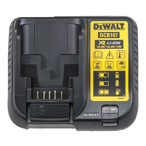 Dewalt Charger Dcb107 Charges 10.8V 14.4V 18V Batteries