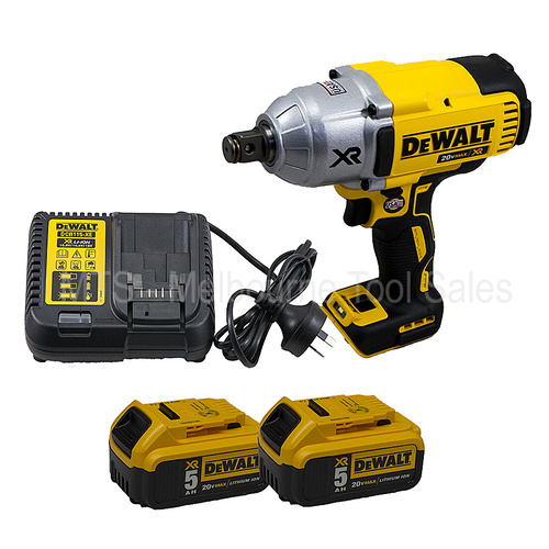Genuine Dewalt 18V / 20V Brushless Impact Wrench Kit Dcf897 With 2 X Dcb184 5 Ah/Charger