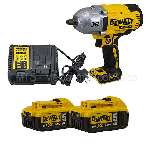 Dewalt Dcf899Hb 18V / 20V Brushless Xr 3 Spd Impact Wrench With 2 X Dcb184 5 Ah And Charger