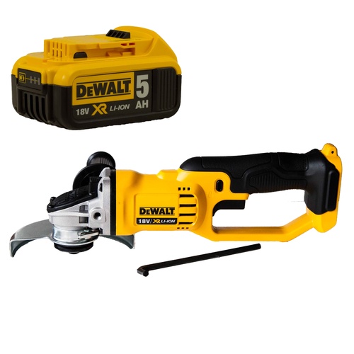 Genuine Dewalt Dcg412 18V / 20V Li-Ion Slide Type 125Mm Angle Grinder With Dcb184 5.0Ah Battery