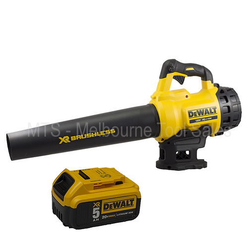 Dewalt Dcm562 / Dcbl720 18V / 20V Xr Brushless Cordless Blower With 5 Ah Dcb184 Battery