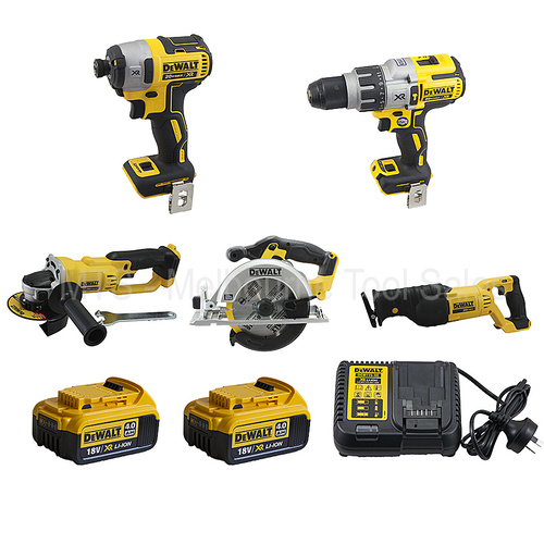 Dewalt 18V Cordless 5 Pce Combo Kit - Dcd996 Dcf887 Dcs391 Dcg412 Dcs380