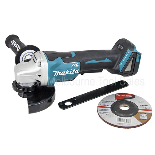 Makita 18V Brushless 125Mm Angle Grinder With Paddle Switch Dga508