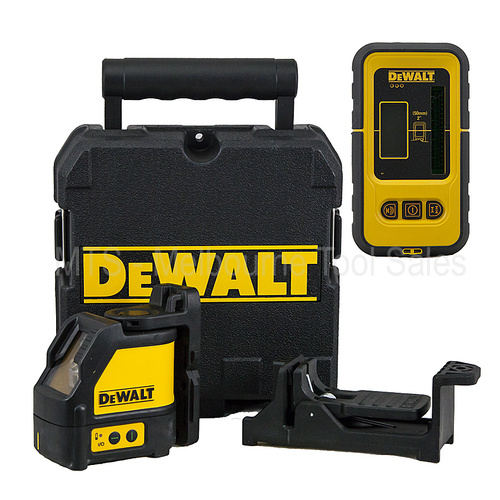 Genuine Dewalt Cross Line Green Beam Laser Level Dw088Cg  With Green Detector Dw0892G