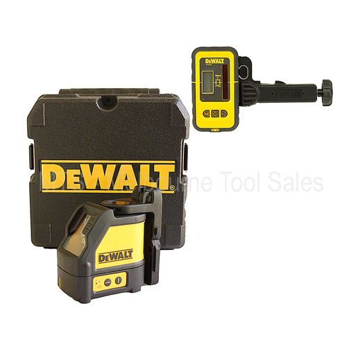 Dewalt Dw088K Self Levelling Cross Line Laser Level With Digital Detector De0892
