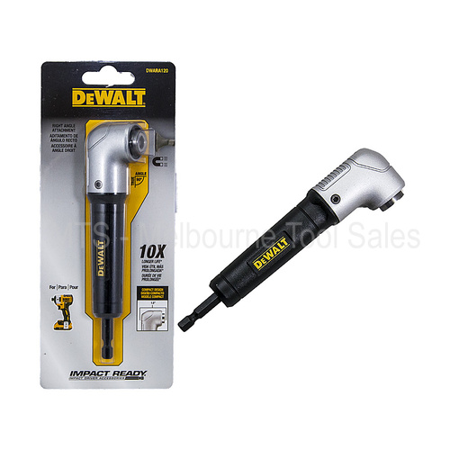 Buy Dewalt Right Angle Drill Attachment Impact Ready 90 Degree - Dwara120  Online