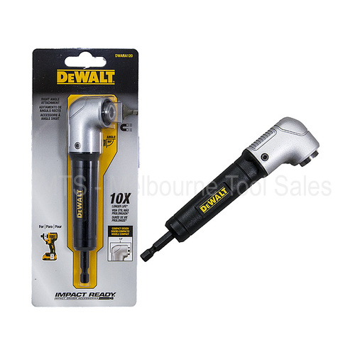 Dewalt Right Angle Drill Attachment Impact Ready 90 Degree - Dwara120