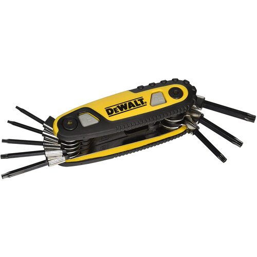 DEWALT DWHT70264 FOLDING LOCKING HEX KEY SET TORX