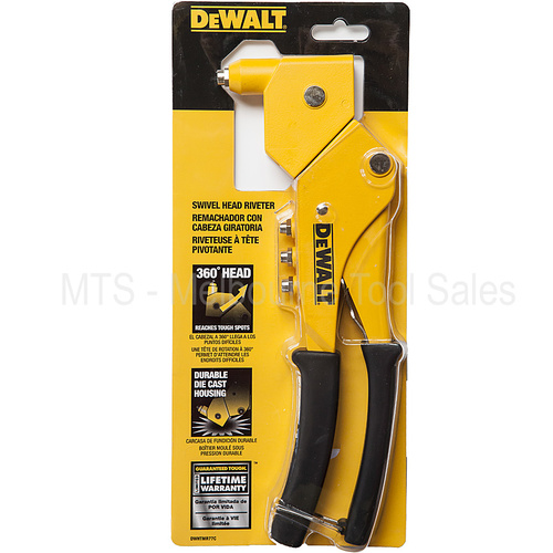 Genuine Dewalt Dwhtmr77C Heavy Duty Swivel Head Riveter / Rivet Gun Made In Taiwan