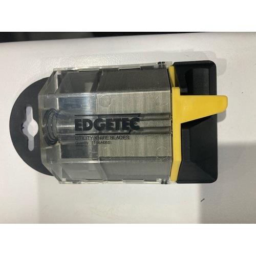 EDGETEC Stanley Knife Utility Replacement Blades 75 Piece with Dispenser