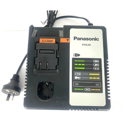 EY0L80 Panasonic Charger 7.2V to 24V NiCd, NiMh and Li-ion - 240V Plug